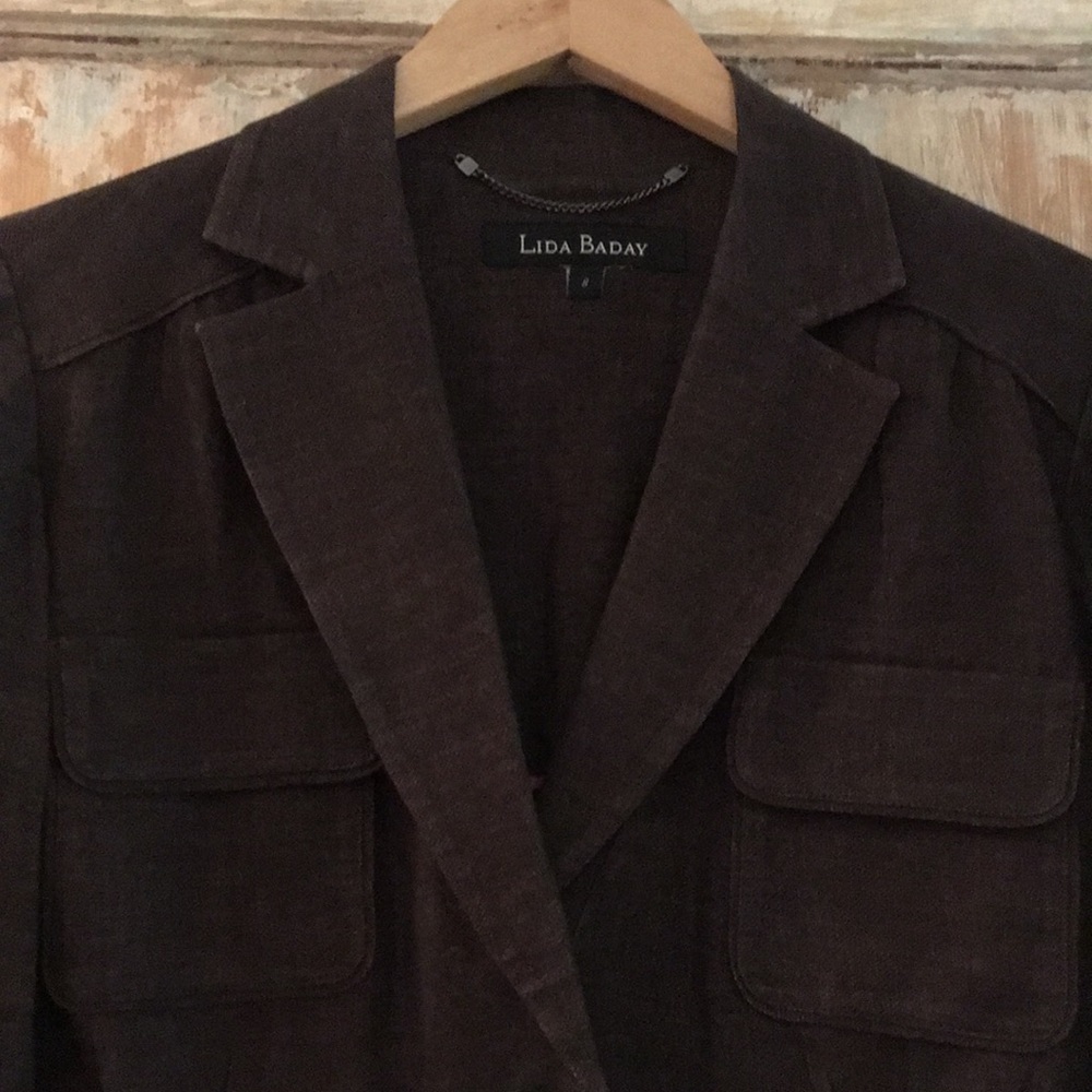 LIDA BADAY Fitted Linen Jacket